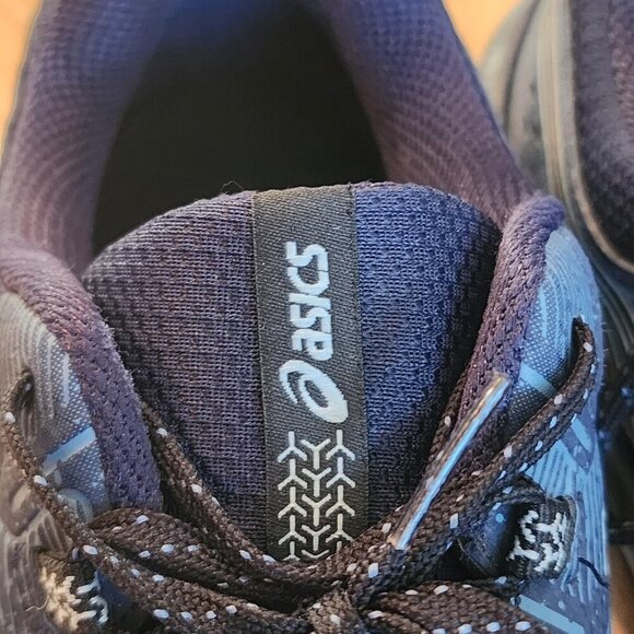 ASICS Gel-Venture 8 Shoes Mens Size 9.5 Blue Black Trail Running Mesh 1011B486